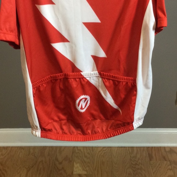 NWOT XL Nashbar red flash bicycle jersey - Picture 8 of 16